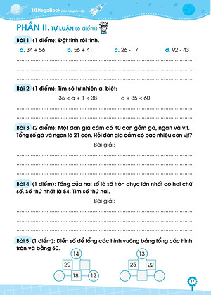 Đề Ôn Luyện Và Tự Kiểm Tra Toán Lớp 2 - Tập 1