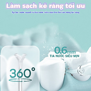Máy Tăm Nước Cầm Tay Nikio NK-M209 - Dung Tích Lớn 360ml, Hàng Chính Hãng 