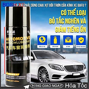 Xịt Dưỡng Gioăng Cao Su Ô Tô [AUTOMOTM] Silicon Spray 450ml: Bôi Trơn, Chống Kẹt Cửa Kính
