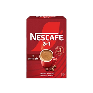 Cà phê hoà tan NESCAFÉ 3IN1 VỊ NGUYÊN BẢN - công thức cải tiến (hộp 20 gói x 16g )