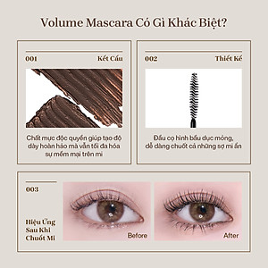 Mascara Chuốt Dày Mi Định Hình Mi Tốt Mude Inspire Volume Curling Mascara (8ml)