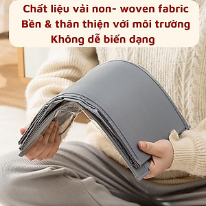 Hộp vải đựng quần áo chia 11 ngăn đựng đồ đa năng dododios áo thun quần jean áo len có tag gắn tên hộp
