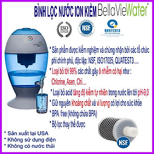Máy Lọc Nước ion Kiềm Để Bàn Không Dùng Điện - Sản Xuất Tại Hoa Kỳ