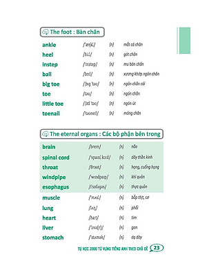 Tự Học 2000 Từ Vựng Tiếng Anh Theo Chủ Đề (Tái Bản)