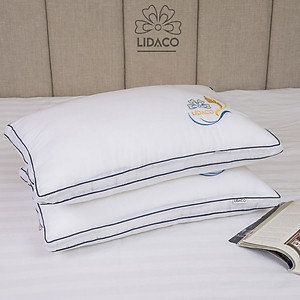 Ruột gối lông vũ nhân tạo microfiber LIDACO vỏ cotton 100% tiêu chuẩn 5 sao