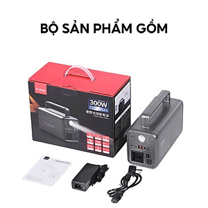 Trạm sạc dự phòng Yoobao EN300WLPD đầu ra 220V có thể nấu cơm, quạt, dung lượng 72000mAh cổng điện 220V/300W có đèn Pin - Hàng chính hãng