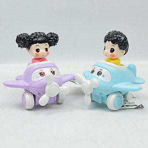 Mô hình Bé ngồi máy bay chạy bánh đà cực đáng yêu