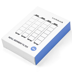 Bộ Phụ Kiện Đầu Vòi Sen Lọc Nước LocknLock 80mm CLR-KR LBW400 (Mạch nước nhip nhàng, giảm stress - Khử Clo)