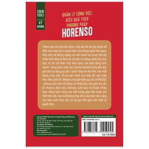 Sách Quản Lý Công Việc Hiệu Quả Theo Phương Pháp Horenso