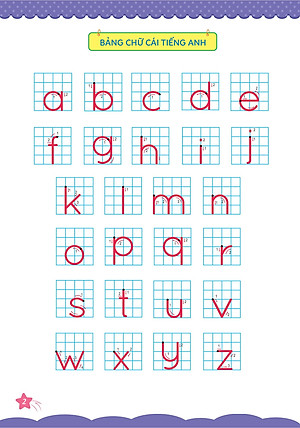 Sách Cùng Khủng Long Tập Viết Chữ Cơ Bản - Chữ Cái Tiếng Anh Viết Thường - Quyển 5 - Sticker Bé Trai