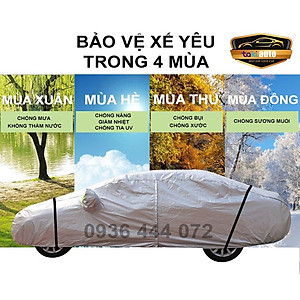 [CAMRY- LOẠI VẢI DÙ] Bạt trùm xe ô tô 4,5 chỗ Toyota Camry vải dù oxford cao cấp , áo bạt phủ trùm che kín che nắng