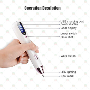 [Đẹp Tự Nhiên] Bút Xóa Đốt Nút Ruồi KhoNCC Hàng Chính Hãng - Tàn Nhang - Mụn Cóc - Thịt Dư - Có Đèn Led Hiển Thị Tự Làm Đẹp Hiệu Quả Một Cách Bất Ngờ - KLVQ-324-BXTN