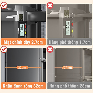 Kệ đa năng nhà bếp có nắp đậy kín thép carbon sơn không gỉ SIÊU XỊN - SIÊU ĐẸP - SIÊU BỀN
