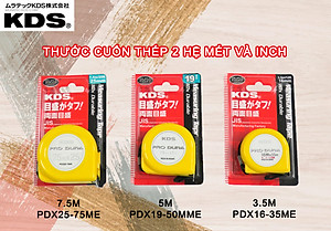 THƯỚC CUỐN THÉP HỆ MÉT VÀ INCH KDS PDX