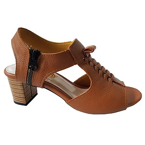 Giày Sandal Cao Gót Da Bò BIGGBEN Cao 5 Phân SDCG60
