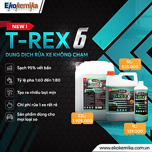 NƯỚC RỬA Ô TÔ - XE MÁY KHÔNG CHẠM ĐẶC BIỆT T-REX 6 EKOKEMIKA ITALY -1L
