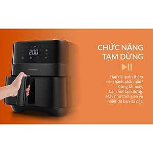 Nồi chiên không dầu LocknLock EJF284BLK (5.5 Lít) - Hàng chính hãng