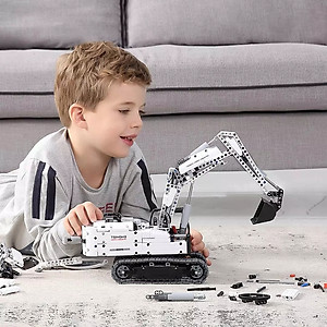Xiaomi Onebot Engineering Excavator Building Blocks Toy Kids Gift Crawler Simulation console Bàn điều khiển mô phỏng Truyền động cơ khí 900+ bộ phận