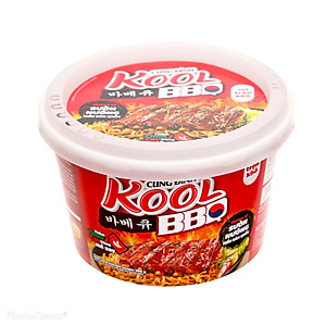 Thùng Mì Cung Đình Kool BBQ Sườn Nướng Kiểu Hàn Quốc (99g x 12 hộp)