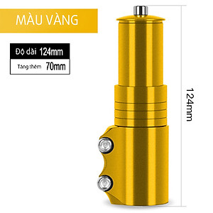 Ống Nâng Tay Lái Xe Đạp Bằng Nhôm Cao 12cm Phù hợp Ống trong phi 28,6mm Điều Chỉnh Độ Cao Ghi Đông Xe Đạp MaiLee