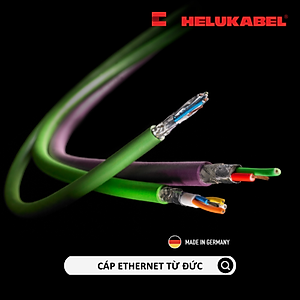 Dây cáp mạng Ethernet HELUKAT PROFInet type A PVC | Green | 2 x 2 x AWG 22/1 