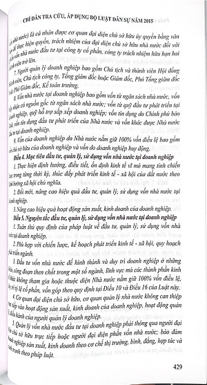 Chỉ dẫn tra cứu áp dụng Bộ luật Dân sự năm 2015 (Tái bản lần thứ nhất có sửa đổi bổ sung)
