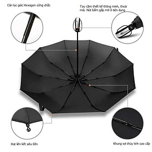 Ô tự động gấp gọn - Dù che nắng - Dù che mưa tự động - loại 10 nan - Giao màu ngẫu nhiên