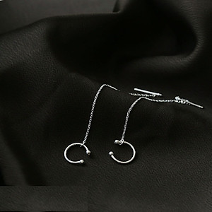 Bông tai dáng dài xu thế trang sức mỏng cách điệu