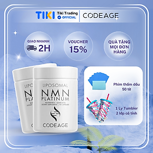 Viên uống ngăn ngừa lão hóa kéo dài tuổi thọ và trẻ hóa làn da Codeage Liposomal NMN - 90 Viên