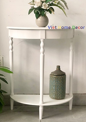 Bàn Console Bán Nguyệt Chân Tiện 4403 - Thương hiệu Viet Home Decor