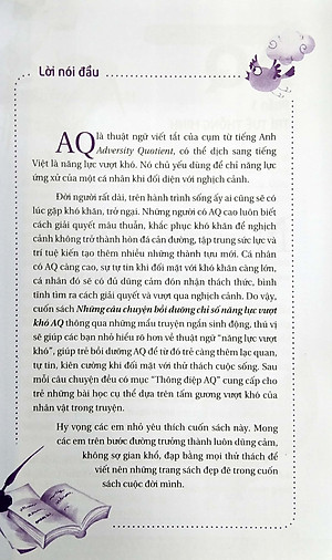 Sách Những Câu Chuyện Bồi Dưỡng Chỉ Số Năng Lực Vượt Khó AQ