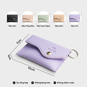 Ví Yuumy ( Thời trang nữ đựng namecard đa năng - Móc khóa da Seasand YMK24 )