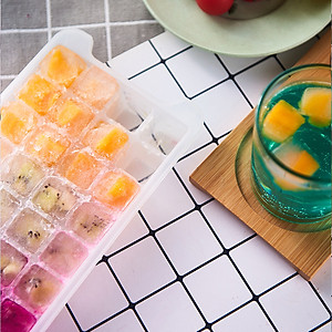 Combo 4 Khay Đá 144 Viên Tặng Kèm Xẻng Và Hộp Đựng Bằng Nhựa Cao Cấp - PaKaSa