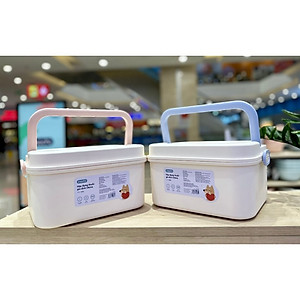 Hộp Đựng Thuốc Gia Đình 2 Tầng Okina , Hộp Y Tế ĐA NĂNG Phân Loại Thuốc Cỡ Lớn Siêu Tiện Dụng - Hàng chính hãng inochi ( Tặng kèm khăn lau pakasa) Giao màu ngẫu nhiên