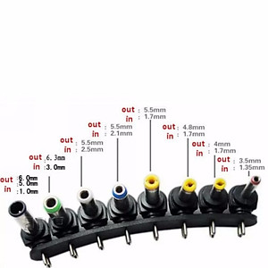 Bộ Sạc Đa Năng 8 Đầu Dành Cho Laptop (từ 12V - 24V )