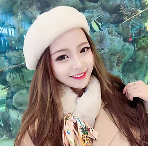 Mũ beret nón len bere nữ thời trang Hàn Quốc mới dona21111216