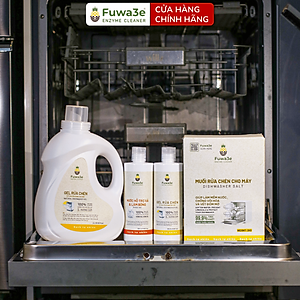 Gel rửa chén hữu cơ enzyme dứa dành cho máy Fuwa3e 2000ml/ 500ml – bảo vệ máy, làm mềm nước cứng