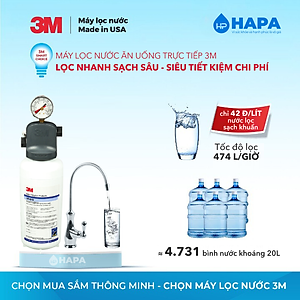 [SIÊU TỐC] Máy Lọc Nước 3M ICE140-S cho Gia Đình, Văn Phòng, Nhà Hàng, Quán Cà phê - Hàng Chính Hãng 3M, Nhập Khẩu Mỹ