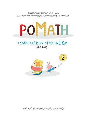 Sách POMath - Toán Tư Duy Cho Trẻ Em 4-6 Tuổi (Tập 2)