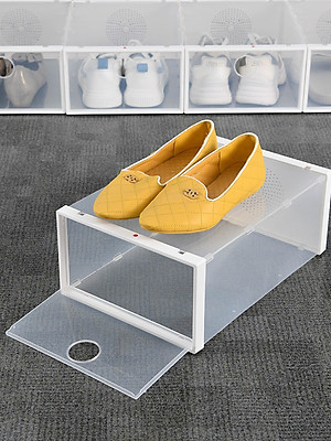 Combo 5 Hộp Đựng Giày Nhựa Cứng Trong Suốt ,Tháo Lắp Dễ Dàng 
