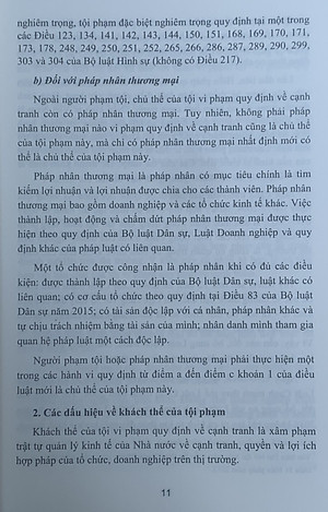 Bình luận Bộ luật Hình sự năm 2015 (Phần hai-Các tội phạm), Chương XVIII, Mục 3: xâm pham trật tự quản lý kinh tế