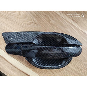 Bộ Ốp Tay Nắm Và Hõm Cửa Vân Carbon Cho Xe Ô Tô - Ford Ranger 2015 - 2021