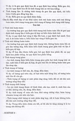 Sách Nâng Cao Kiến Thức Sinh Học Lớp 9 (Tái Bản )