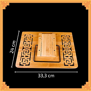 Kệ đọc kinh sách, giá đỡ sách bằng gỗ tre