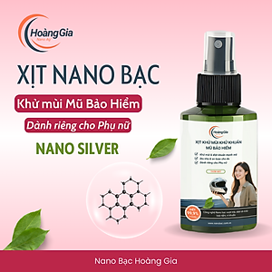 Xịt Khử Mùi Mũ Bảo Hiểm Nano Bạc Hoàng Gia Diệt Khuẩn Khử Mùi, Bảo Vệ Da Đầu & Tóc - 100ml