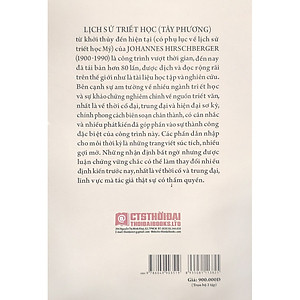 Sách Lịch Sử Triết Học (Trọn Bộ 2 Tập) (Tập 1: Triết Học Cổ Đại Và Trung Đại + Tập 2: Triết Học Cận Đại Và Hiện Đại)