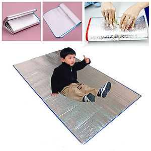 Chiếu Bạc Ngủ Trưa Văn Phòng Tấm Thảm Trải Lót Bạc Gấp Gọn Cách Nhiệt Du Lịch 1mx2m