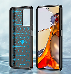 Ốp lưng chống sốc Vân Sợi Carbon cho Xiaomi 11T / 11T Pro - Hàng nhập khẩu
