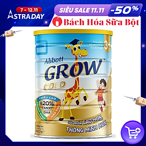 Sữa Bột Abbott Grow Gold 3+ cho trẻ từ 3 - 6 tuổi (900g)