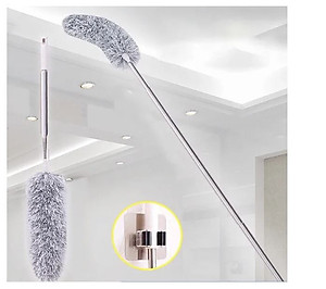 Chổi Quét Trần Nhà Bằng Sợi Cán Dài Xếp Gọn 2m8 - Chổi Quét Bụi Đa Năng Rút Xoay 360 Độ